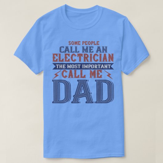 Electrician Dad Gift T-Shirt (Design vorne)