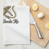 Electrician Dad Nothing Shocks Me Vintage Shirt De Geschirrtuch (Viertel Falte)