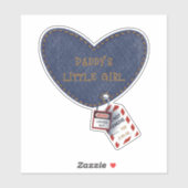 Electrician Daddy's Little Girl Aufkleber (Blatt)