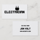 Electrician Electric Company Visitenkarte (Vorne/Hinten)