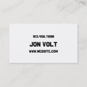 Electrician Electric Company Visitenkarte (Rückseite)