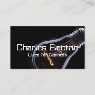 Electrician Electric Electric Business Card Visitenkarte