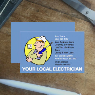 Electrician Electrical Business Card Visitenkarte