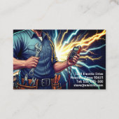 Electrician Electrical Service  Visitenkarte (Rückseite)