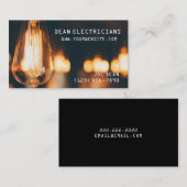 Electrician Electrician Business Card Visitenkarte (Vorne/Hinten)