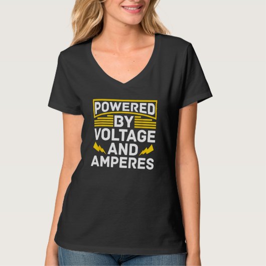 Electrician Engineer Lineman Construction Electric T-Shirt (Vorderseite)