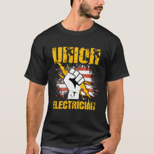 Electrician Gift Patriotic American Flag Gewerksch T-Shirt