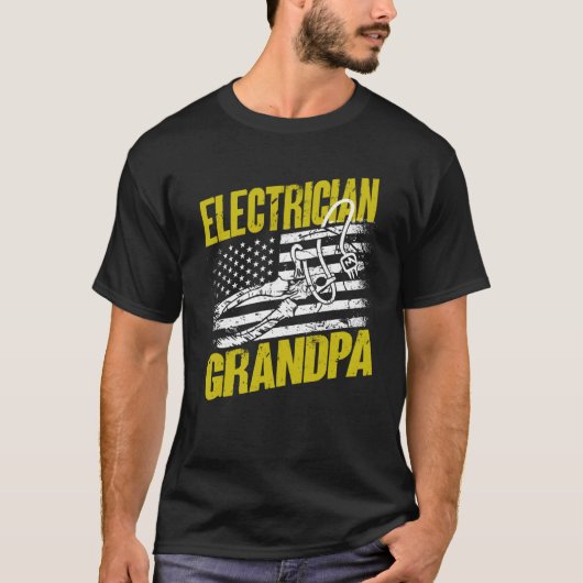 Electrician Grandpa Electrical Engineer Electricia T-Shirt (Vorderseite)