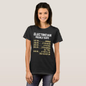 Electrician Hourly Rate Electrical Engineer Linema T-Shirt (Vorne ganz)