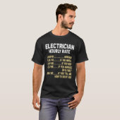 Electrician Hourly Rate Electrical Engineer Linema T-Shirt (Vorne ganz)
