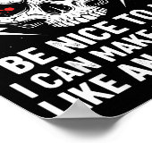 Electrician Humor Be Nice To Me Funny Electrician  Poster (Ecke)