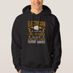 Electrician Lineman Electrician Natürlich spreche Hoodie