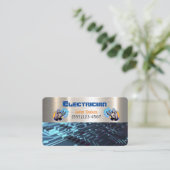 Electrician Metal Handyman Business Card Visitenkarte (Stehend Vorderseite)