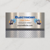 Electrician Metal Handyman Business Card Visitenkarte (Vorderseite)