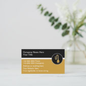 Electrician Modern Unique Business Cards Visitenkarte (Stehend Vorderseite)