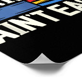 Electrician N Ain't Easy Dad Grandpa Papa Fathers Poster (Ecke)