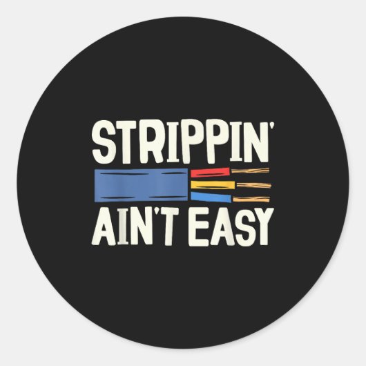 Electrician N Ain't Easy Dad Grandpa Papa Fathers Runder Aufkleber (Vorderseite)