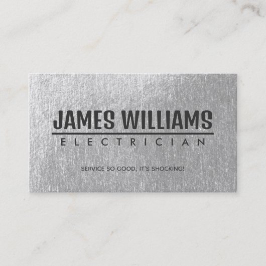 Electrician Slogans Business Cards Visitenkarte (Vorderseite)