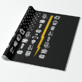 Electrician US Flag Tools for Electricians Geschenkpapier (Ungerollt)