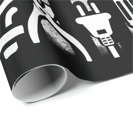 Electrician US Flag Tools for Electricians Geschenkpapier (Rolleneckpunkt)