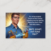 Electrician visitenkarte (Rückseite)