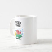 Electricity Explained Funny Cat Physics Humor Scie Kaffeetasse (Vorderseite Links)