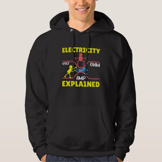 Electricity Explained Volt Ohm AMP Electricity Sc Hoodie (Vorderseite)