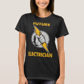 Electricity lightning Future Electrician T-Shirt (Vorderseite)