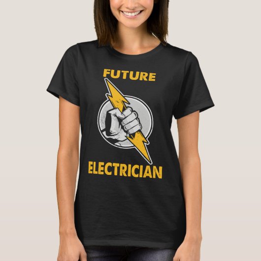 Electricity lightning Future Electrician T-Shirt (Vorderseite)