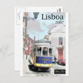 Eléctrico, Lissabon Postkarte (Vorne/Hinten)