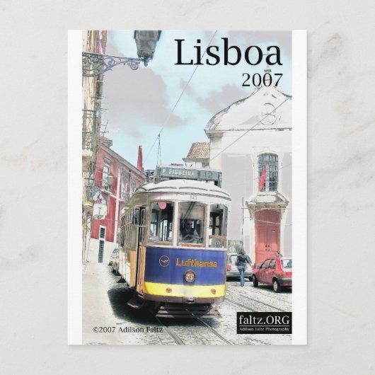 Eléctrico, Lissabon Postkarte (Vorderseite)