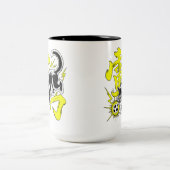 Electrifying Thunder Cat Soccer Mug Zweifarbige Tasse (Mittel)