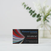 ElectriSwoosh-Visitenkarte Visitenkarte (Stehend Vorderseite)