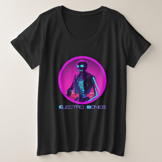Electro Bones Große Größe T-Shirt (Design vorne)