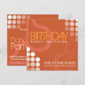 Electro Grunge Dance Party Geburtstag Einladung (Vorne/Hinten)