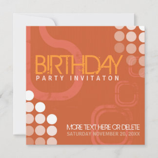 Electro Grunge Dance Party Geburtstag Einladung