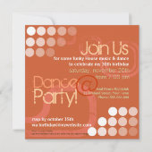 Electro Grunge Dance Party Geburtstag Einladung (Rückseite)