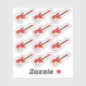 Electro Guitar Music Lesson Erinnerung Bujo Planne Aufkleber (Blatt)