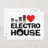 Electro House Postkarte (Vorne/Hinten)