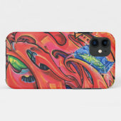 "Electro-Kristall Mech " Case-Mate iPhone Hülle (Rückseite (Horizontal))