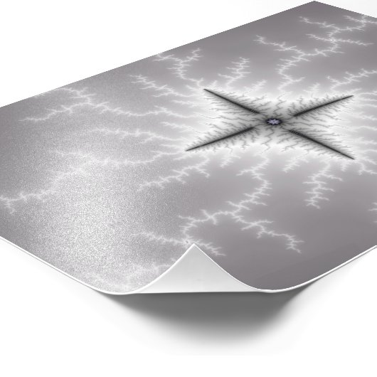 Electro - Kunst des Fraktals Fotodruck (Ecke)