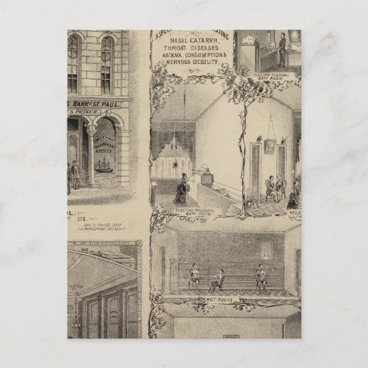 Electro Medical Institute in St. Paul, Minnesota Postkarte (Vorderseite)