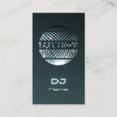 Electro Music DJ Business Card Visitenkarte (Vorderseite)