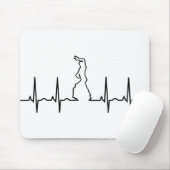Electrocardiograma Flamenca Mousepad (Mit Mouse)