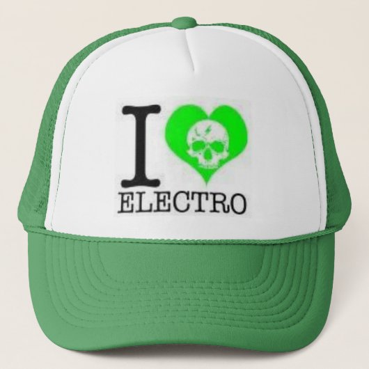 Electrohut des Herzens I Truckerkappe (Vorderseite)