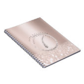 Electrolysis Hair Removal Rose Logo Glitzer Spark1 Notizblock (Rechte Seite)