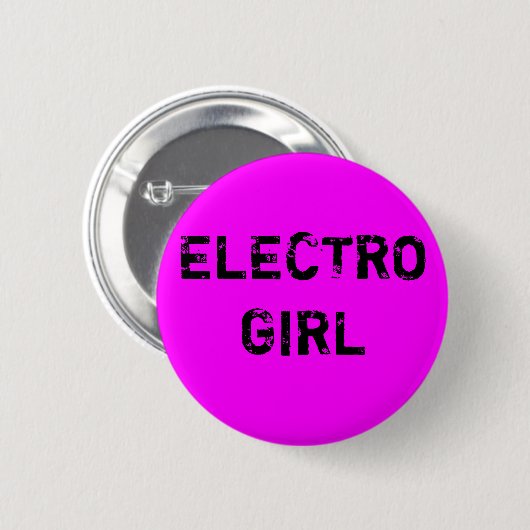 Electromädchen Knopf Button (Vorne & Hinten)