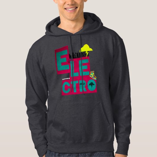Electromusik Hoodie (Vorderseite)