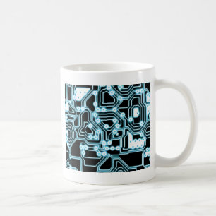 ElecTRON - Blau / Schwarz Kaffeetasse