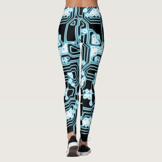 ElecTRON - Blau / Schwarz - Leggings (Rückseite)